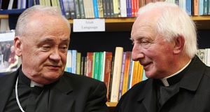 Bishop John Magee and Monsignor Denis O'Callaghan